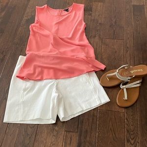 Ann Taylor white tailored shorts size 0 NWOT!